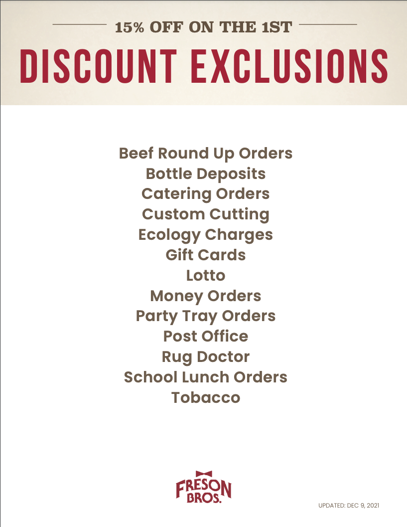 What ordered exclusions?