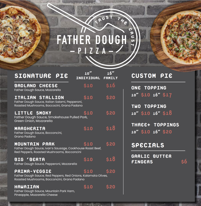 Father Dough Pizza Freson Bros. Quality Ingredients