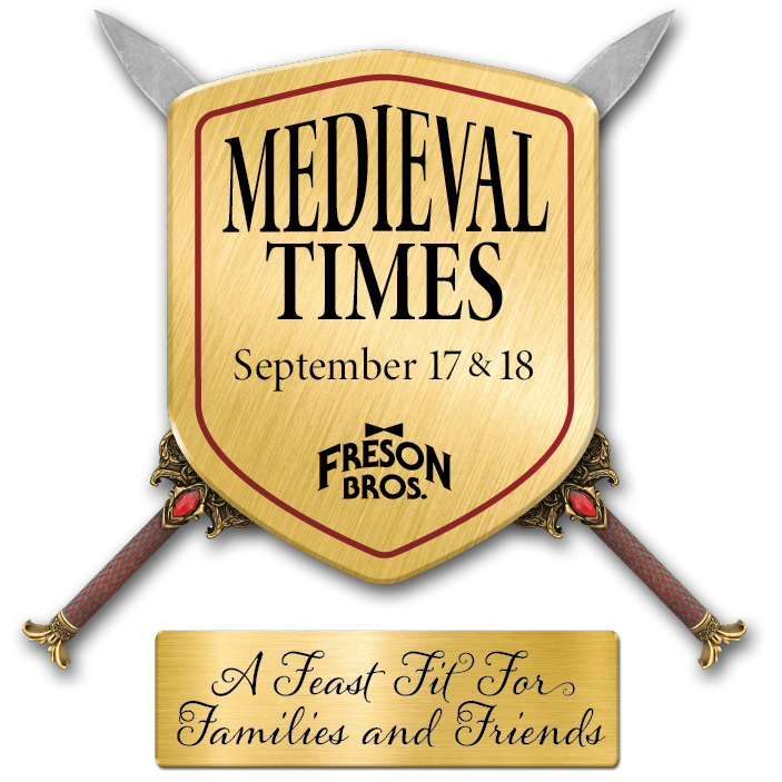 Join us September 17 & 18 for an All-You-Can-Eat Medieval Feast Fit for Family and Friends. With chicken drumsticks, smoked Alberta beef chuck, roasted vegetables, garlic bread, sourdough loaves, and a full salad bar, you can eat like royalty for just $25 per person.