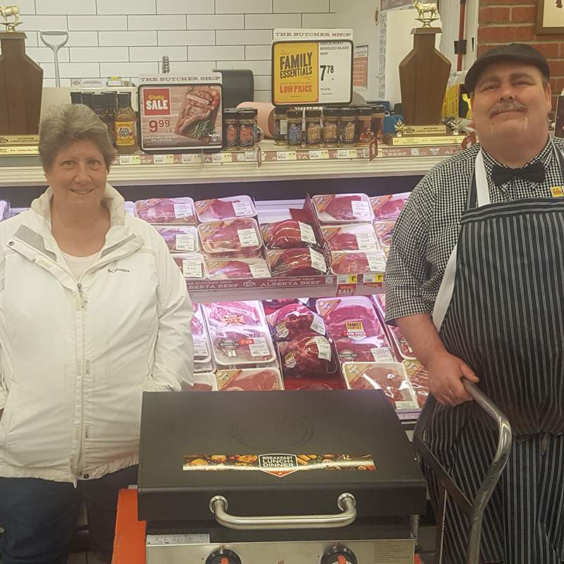 Presenting the Hanna winner of the giveaway with her prize - a Blackstone Griddle!