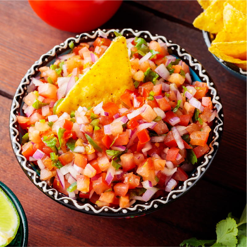 Pico De Gallo is great for any time of gathering or game night.