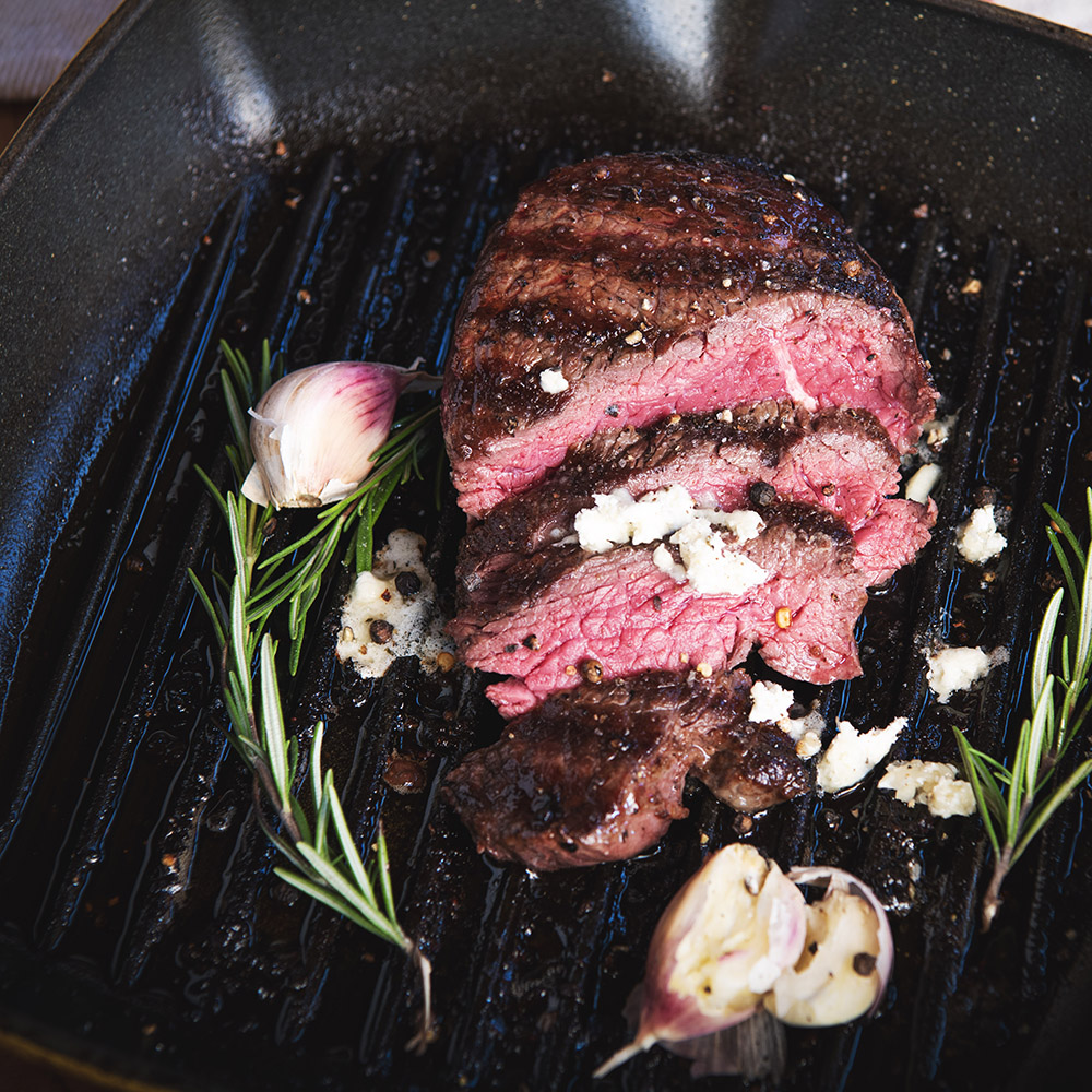 Alberta Bison Top Sirloin Steak method that is foolproof! From stovetop to oven, this is the best way to cook up Alberta Bison.