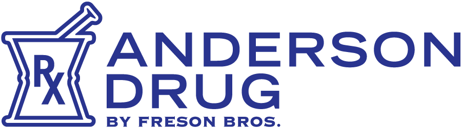 Anderson Drug by Freson Bros. located in Barrhead, Drumheller, Hinton Hill, Hanna, & Stony Plain.