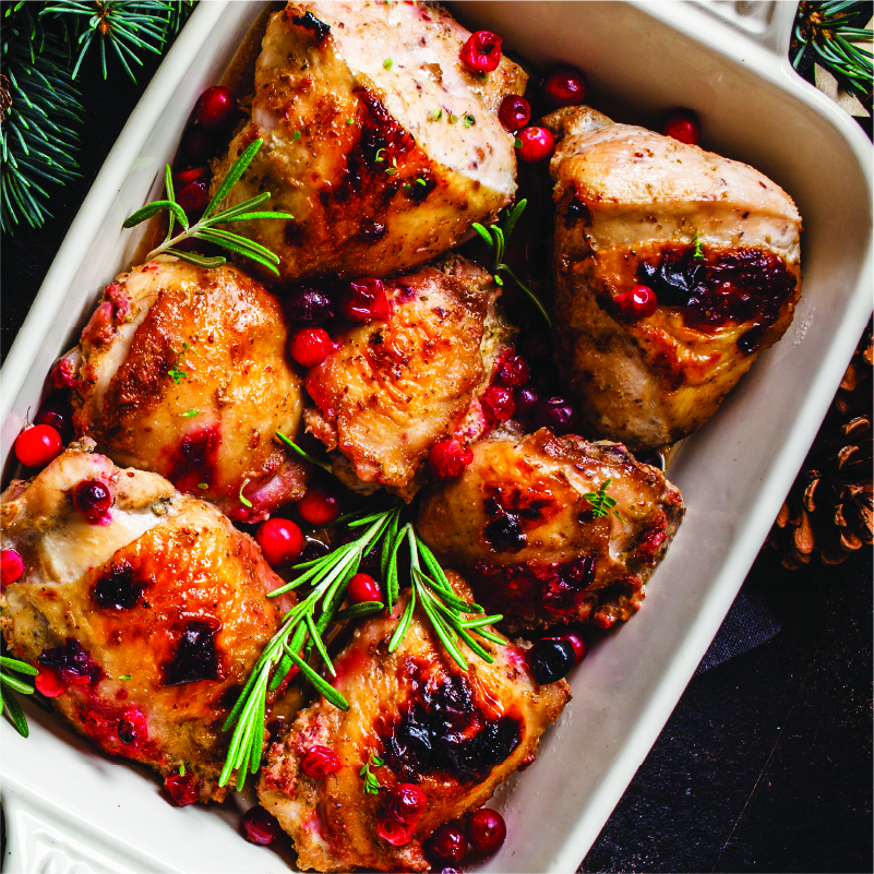 Cranberry Balsamic Chicken Thighs & Drumsticks