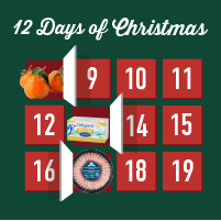 A specially priced treat each day from December 8 - 19, 2025. See what you have to look forward to at your local Freson Bros.