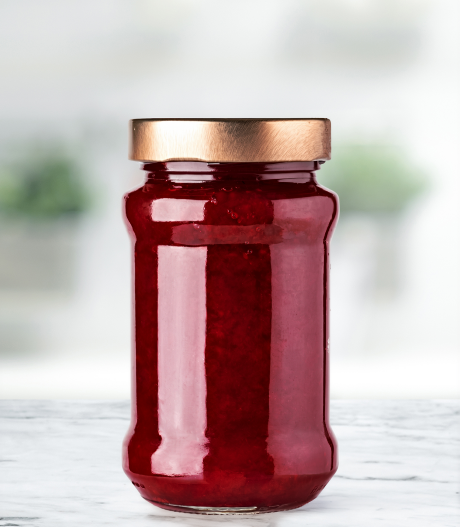 Sweet B.C. peaches and plump blueberries combine in this vibrant, homemade jam. This simple canning recipe yields five delicious jars perfect for your pantry.