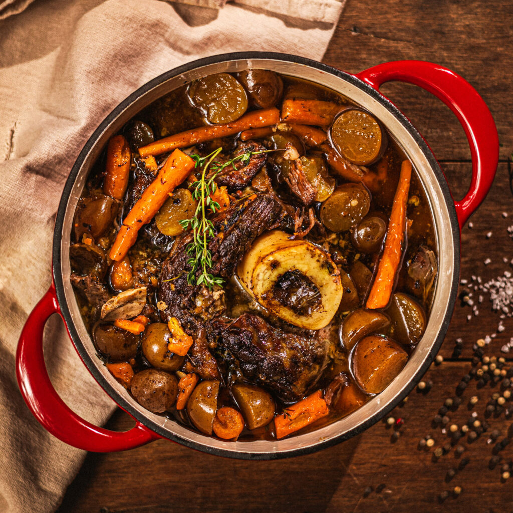 Slow-cooked low and gentle for rich, fall-apart tenderness, let your oven or slow cooker do all the work.